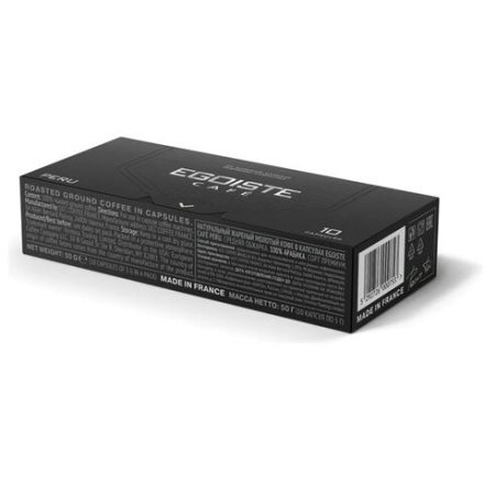 Кофе в капсулах EGOISTE "PERU" для кофемашин Nespresso, 10 порций, арабика 100%, ФРАНЦИЯ, EG05012002 Кофе в капсулах EGOISTE "PERU" для кофемашин Nespresso, 10 порций, арабика 100%, ФРАНЦИЯ, EG05012002