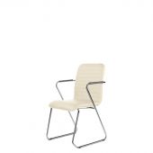 Стул UP_Echair Честер каркас хром кз бежевый