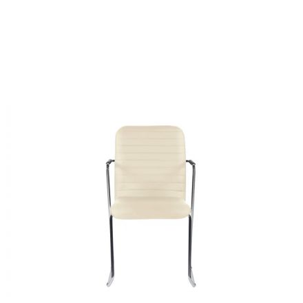 Стул UP_Echair Честер каркас хром кз бежевый