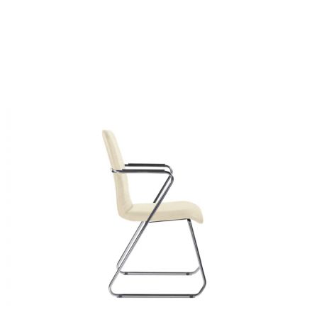 Стул UP_Echair Честер каркас хром кз бежевый