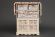 Гладильный комод с 3-я корзинами Secret De Maison CAMPANARD ( mod. PE-03 ), paulownia, мдф, 64x35x83см, butter white (слоновая кость), ткань -розочки