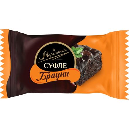 Конфеты шоколадные Марсианка Сбивная Брауни 200гx10шт/уп