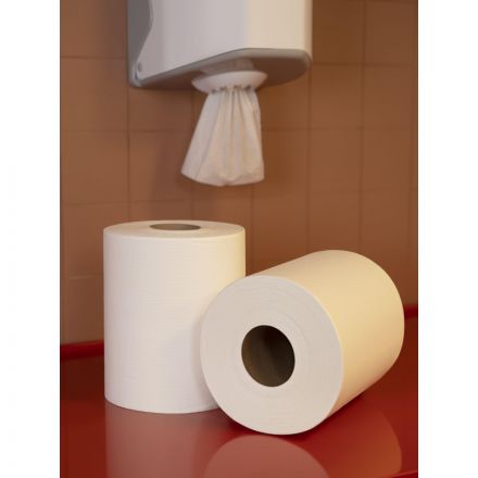 Полотенца бумажные для диспенсеров Luscan Professional 1-слойные 300 метров 6 рулонов в упаковке