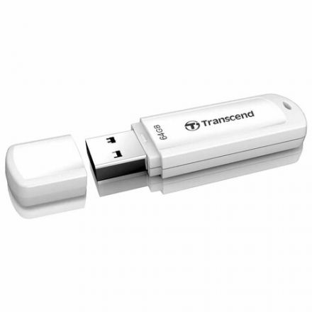 Флеш-диск 64 GB TRANSCEND JetFlash 730, USB 3.1, белый, TS64GJF730 Флеш-диск 64 GB TRANSCEND JetFlash 730, USB 3.1, белый, TS64GJF730