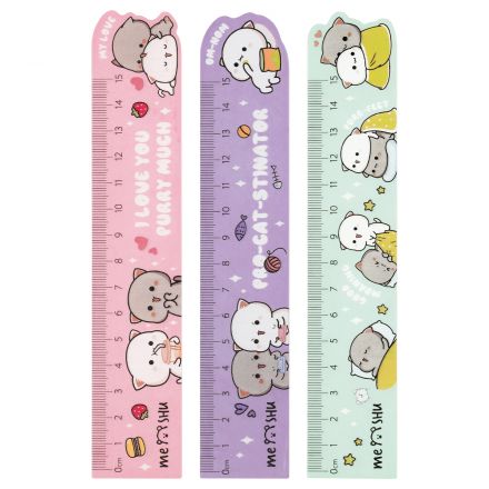 Линейка 15см MESHU "Сute Kittens", деревянная, ассорти, европодвес Линейка 15см MESHU "Сute Kittens", деревянная, ассорти, европодвес