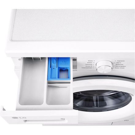 Стиральная машина LG F2Y1HS3W кл.:A фронт. макс.:7кг белый инвертер Стиральная машина LG F2Y1HS3W кл.:A фронт. макс.:7кг белый инвертер