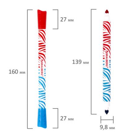 Фломастеры двусторонние утолщенные BRAUBERG "PREMIUM" "BI-COLOR", 10 шт., 20 цветов, двухцветные, вентилируемый колпачок, 151945 Фломастеры двусторонние утолщенные BRAUBERG "PREMIUM" "BI-COLOR", 10 шт., 20 цветов, двухцветные, вентилируемый колпачок, 151945