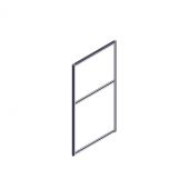 Секция комбинированной перегородки RP130SL70 Bravo grey/Серый 700х22х1300