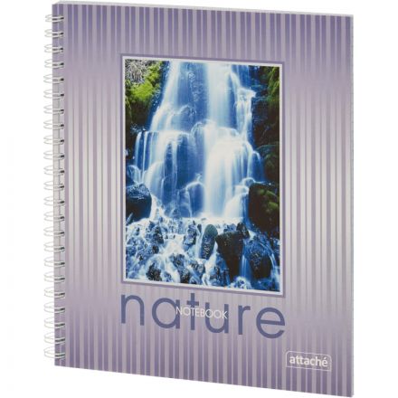 Тетрадь общая Attache А5 96 листов в клетку на спирали Тетрадь общая Attache А5 96 листов в клетку на спирали