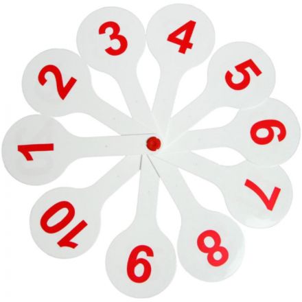 Веер-касса цифры СТАММ от 1 до 20 прямой и обратный счет, ВК15
