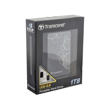 Портативный HDD Transcend StoreJet 25A3 1Tb 2.5, USB 3.0, черн, TS1TSJ25A3K Портативный HDD Transcend StoreJet 25A3 1Tb 2.5, USB 3.0, черн, TS1TSJ25A3K