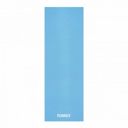 Коврик для йоги TORRES Basis 3, YL10023, PVC 3 мм, нескольз, голубой