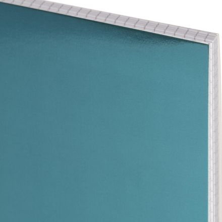 Тетрадь общая А4 96л Attache Metallic Голубой клетка, греб, картон, фольга