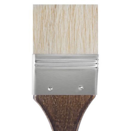 Кисть художественная профессиональная BRAUBERG ART CLASSIC, щетина, флейц, № 50, короткая ручка, 200746 Кисть художественная профессиональная BRAUBERG ART CLASSIC, щетина, флейц, № 50, короткая ручка, 200746