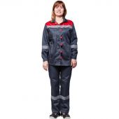 Костюм рабочий летний жен. л20-КБР сер/красн (р.56-58) 158-164 Костюм рабочий летний жен. л20-КБР сер/красн (р.56-58) 158-164