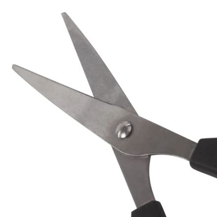 Ножницы STAFF Basic 140 мм, чёрные, ПВХ чехол с европодвесом, 235458 Ножницы STAFF Basic 140 мм, чёрные, ПВХ чехол с европодвесом, 235458