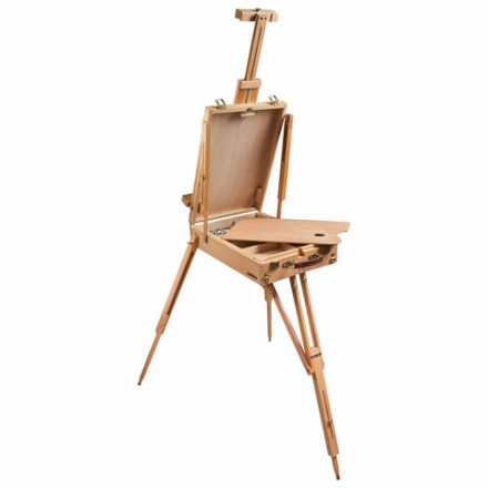 Этюдник BRAUBERG ART CLASSIC, бук, 50х34х11 см, высота холста 87 см, ножки деревянные 90 см, ремень, 190654