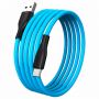 Кабель S21 USB – Type-C, 1 м, 3 А, SMARTBUY, для зарядки и передачи данных, синий, 93393, iK-3112-S21bb Кабель S21 USB – Type-C, 1 м, 3 А, SMARTBUY, для зарядки и передачи данных, синий, 93393, iK-3112-S21bb