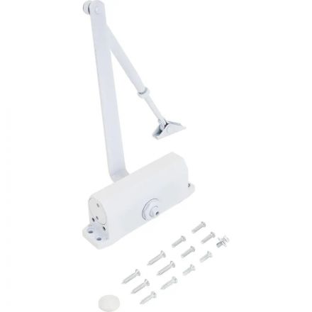 Доводчик дверной NOTEDO DC-100 легкий характер WHITE до 120кг (10) Доводчик дверной NOTEDO DC-100 легкий характер WHITE до 120кг (10)