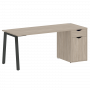 Home Office Стол письменный VR.SP-3-178.1.A Дуб аттик/Антрацит металл 1780*720*750 Home Office Стол письменный VR.SP-3-178.1.A Дуб аттик/Антрацит металл 1780*720*750