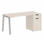 Home Office Стол письменный VR.SP-3-158.1.A Денвер светлый/Серый металл 1580*720*750