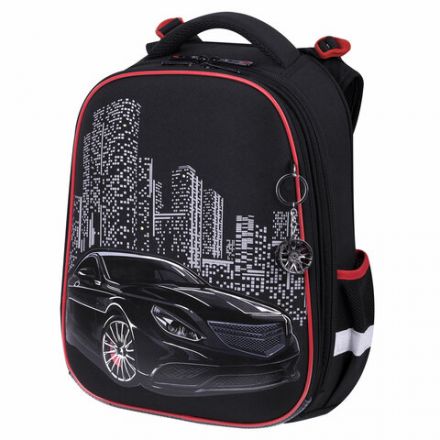 Ранец BRAUBERG PREMIUM, 2 отделения, с брелком, "City car", LED ЛАМПОЧКИ, 38х29х16 см, 271356 Ранец BRAUBERG PREMIUM, 2 отделения, с брелком, "City car", LED ЛАМПОЧКИ, 38х29х16 см, 271356