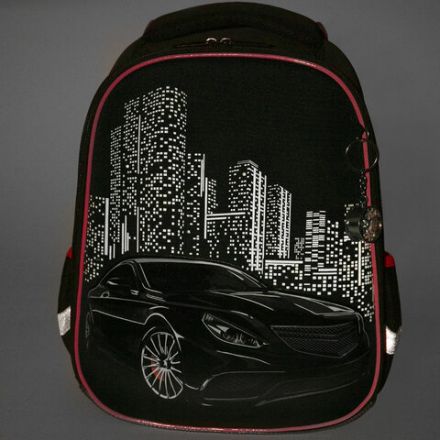 Ранец BRAUBERG PREMIUM, 2 отделения, с брелком, "City car", LED ЛАМПОЧКИ, 38х29х16 см, 271356 Ранец BRAUBERG PREMIUM, 2 отделения, с брелком, "City car", LED ЛАМПОЧКИ, 38х29х16 см, 271356