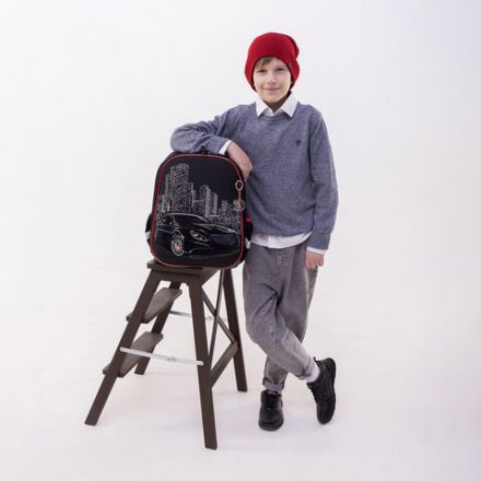 Ранец BRAUBERG PREMIUM, 2 отделения, с брелком, "City car", LED ЛАМПОЧКИ, 38х29х16 см, 271356 Ранец BRAUBERG PREMIUM, 2 отделения, с брелком, "City car", LED ЛАМПОЧКИ, 38х29х16 см, 271356