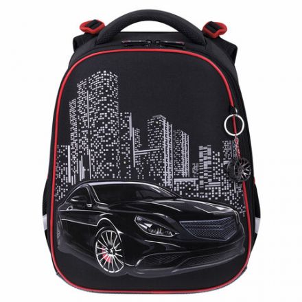 Ранец BRAUBERG PREMIUM, 2 отделения, с брелком, "City car", LED ЛАМПОЧКИ, 38х29х16 см, 271356 Ранец BRAUBERG PREMIUM, 2 отделения, с брелком, "City car", LED ЛАМПОЧКИ, 38х29х16 см, 271356