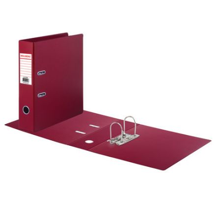 Папка-регистратор BRAUBERG с двухсторонним покрытием из ПВХ, 70 мм, бордовая, 222653 Папка-регистратор BRAUBERG с двухсторонним покрытием из ПВХ, 70 мм, бордовая, 222653