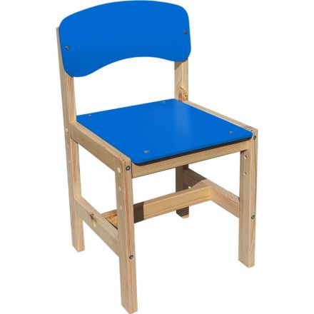 Стул детский KEN_Ростик регулируемый (1-3) синий спин+сид