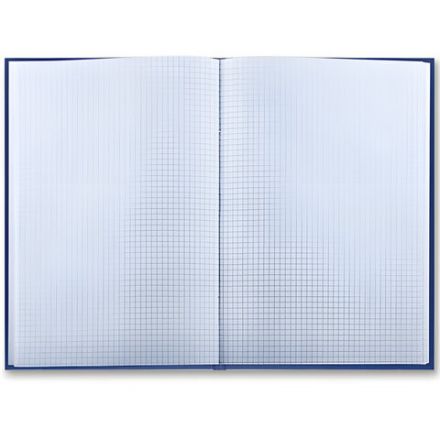 Книга учета 144 л., клетка, твердая, бумвинил, офсет, наклейка, А4 200х290 мм, BRAUBERG, синий, 130142