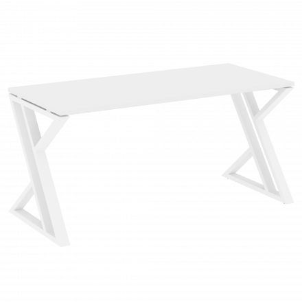 Loft Стол рабочий VR.L-SRZ-4.7 Белый бриллиант/Белый металл 1580*720*750