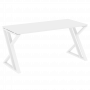 Loft Стол рабочий VR.L-SRZ-4.7 Белый бриллиант/Белый металл 1580*720*750