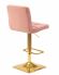 Набор 2 шт Стул барный DOBRIN GOLDIE, пудрово-розовый велюр (MJ9-32)