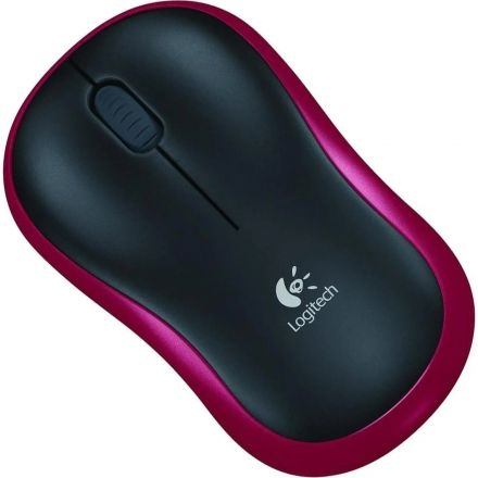 Мышь компьютерная Logitech M185 Wireless/Red USB (910-002240/910-002633)