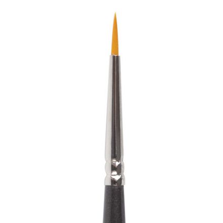 Кисть художественная профессиональная BRAUBERG ART CLASSIC, синтетика жесткая, круглая, № 0, короткая ручка, 200643