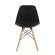 Стулья BRABIX "Eames CF-010", КОМПЛЕКТ 4 шт., пластик черный, опоры дерево/металл, 532631, 2033A