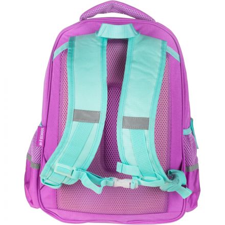 Рюкзак №1School Довольный ленивец,  2 отд., сиреневый