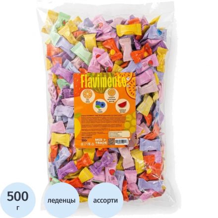 Конфеты FLAVIMENTO COOL BALLS фрукты освеж.б/сах. ассорти, 500г