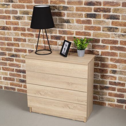 Комод BRABIX "Scandi CM-001", 750х330х730 мм, 4 ящика, ЛДСП, дуб сонома, 641901, ЦБ013659 -2 Комод BRABIX "Scandi CM-001", 750х330х730 мм, 4 ящика, ЛДСП, дуб сонома, 641901, ЦБ013659 -2