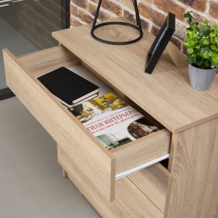 Комод BRABIX "Scandi CM-001", 750х330х730 мм, 4 ящика, ЛДСП, дуб сонома, 641901, ЦБ013659 -2 Комод BRABIX "Scandi CM-001", 750х330х730 мм, 4 ящика, ЛДСП, дуб сонома, 641901, ЦБ013659 -2