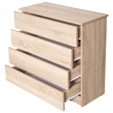 Комод BRABIX "Scandi CM-001", 750х330х730 мм, 4 ящика, ЛДСП, дуб сонома, 641901, ЦБ013659 -2 Комод BRABIX "Scandi CM-001", 750х330х730 мм, 4 ящика, ЛДСП, дуб сонома, 641901, ЦБ013659 -2