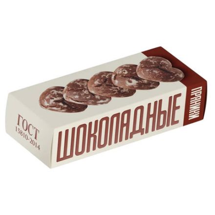 Пряники заварные ПОЛЕТ шоколадные, 250 г, 1749