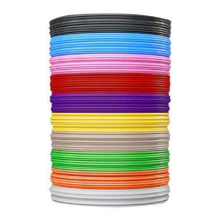Безопасный PLA-пластик для 3D-ручки, 100 метров (10 цветов х 10 м), BRAUBERG KIDS, 665189 Безопасный PLA-пластик для 3D-ручки, 100 метров (10 цветов х 10 м), BRAUBERG KIDS, 665189