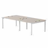 Бенч-система на 4 места Everprof EVO на металлокаркасе 3160х670(1370)x755 Кашемир/Белый