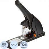 Степлер мощный Deli Effortless N23/6-23/17 до 120 лис,картон. уп.,ассорти Степлер мощный Deli Effortless N23/6-23/17 до 120 лис,картон. уп.,ассорти