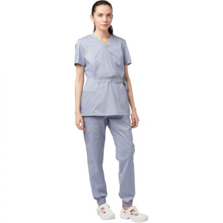 Костюм для медицинского персонала жен. М24 КБР серый 52 (158-164) Костюм для медицинского персонала жен. М24 КБР серый 52 (158-164)