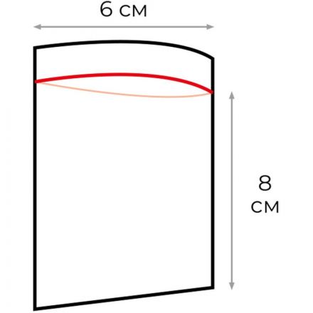Пакет с замком Zip-Lock 6x8 см 32 мкм (100 штук в упаковке) Пакет с замком Zip-Lock 6x8 см 32 мкм (100 штук в упаковке)