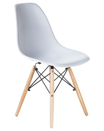 Стул обеденный LMZL-PP623, ножки светлый бук, цвет сиденья белый